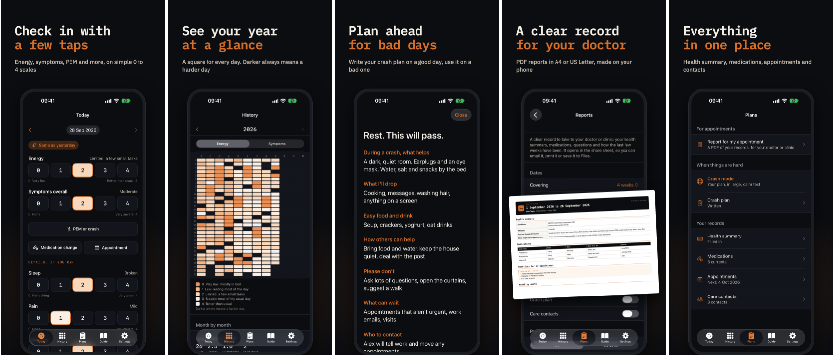 Coming soon to the iOS App Store Banner - Nuchronic iOS App Energy and symptom tracker for ME/CFS, long COVID and chronic illness