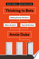 cover of Thinking in Bets book
