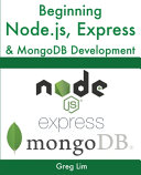cover of Beginning Node.js, Express & MongoDB Development book